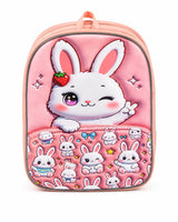 Cute Bunny School Bag for Girls – Nursery & Play Group Backpack | Lightweight Kids School Bag (Pink)
