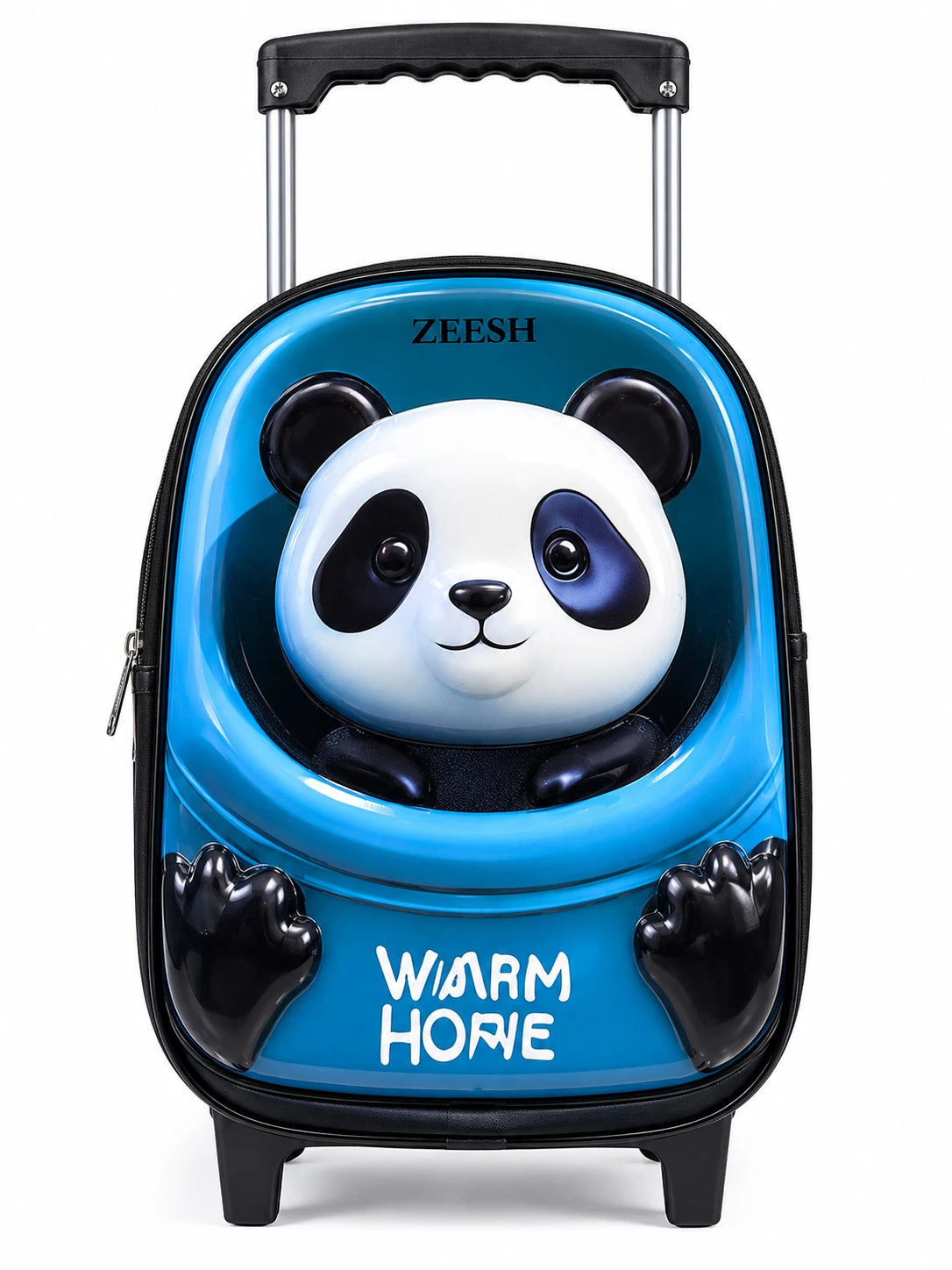Panda Trolley School Bag for Kids – Hard Shell Rolling Backpack with Wheels | Nursery & Kindergarten