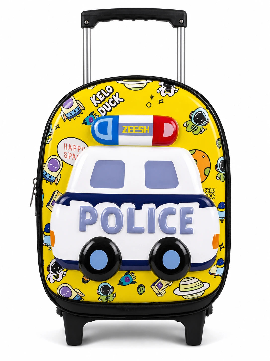 3D Police Car Trolley School Bag for Boys – Play Group to Nursery