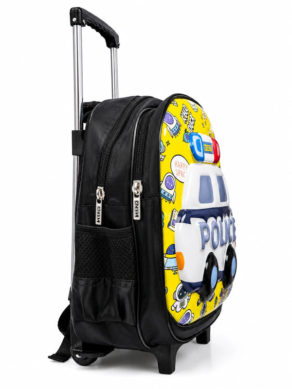 3D Police Car Trolley School Bag for Boys – Play Group to Nursery
