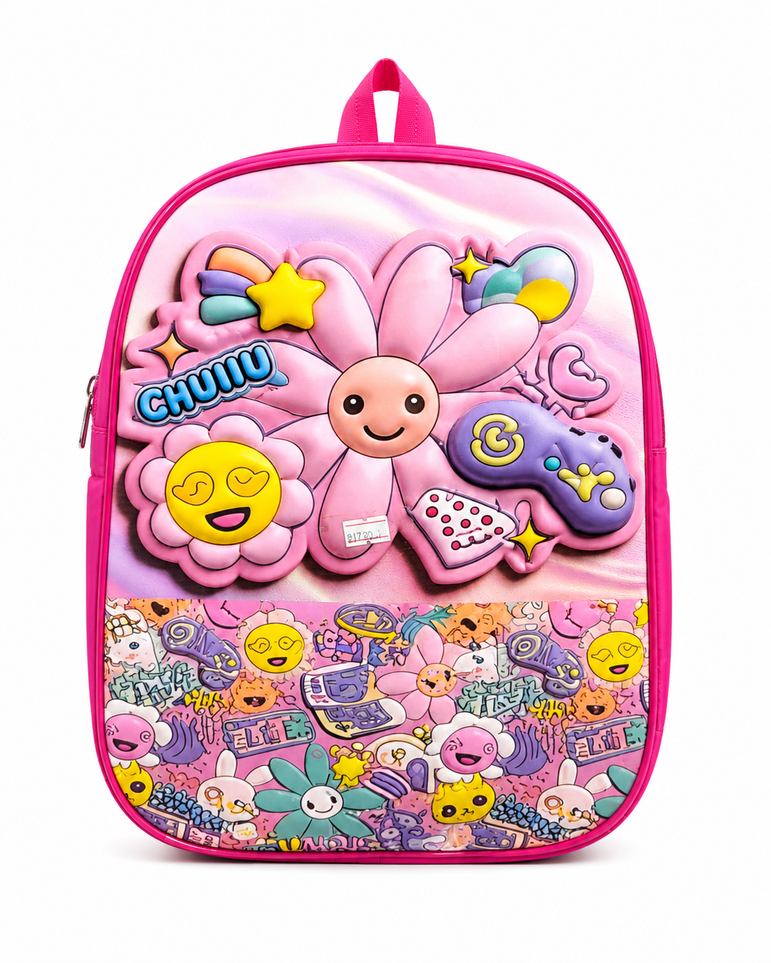 Cute Pink Flower School Bag for Girls – Nursery & Play Group Backpack | Lightweight Kids School Bag